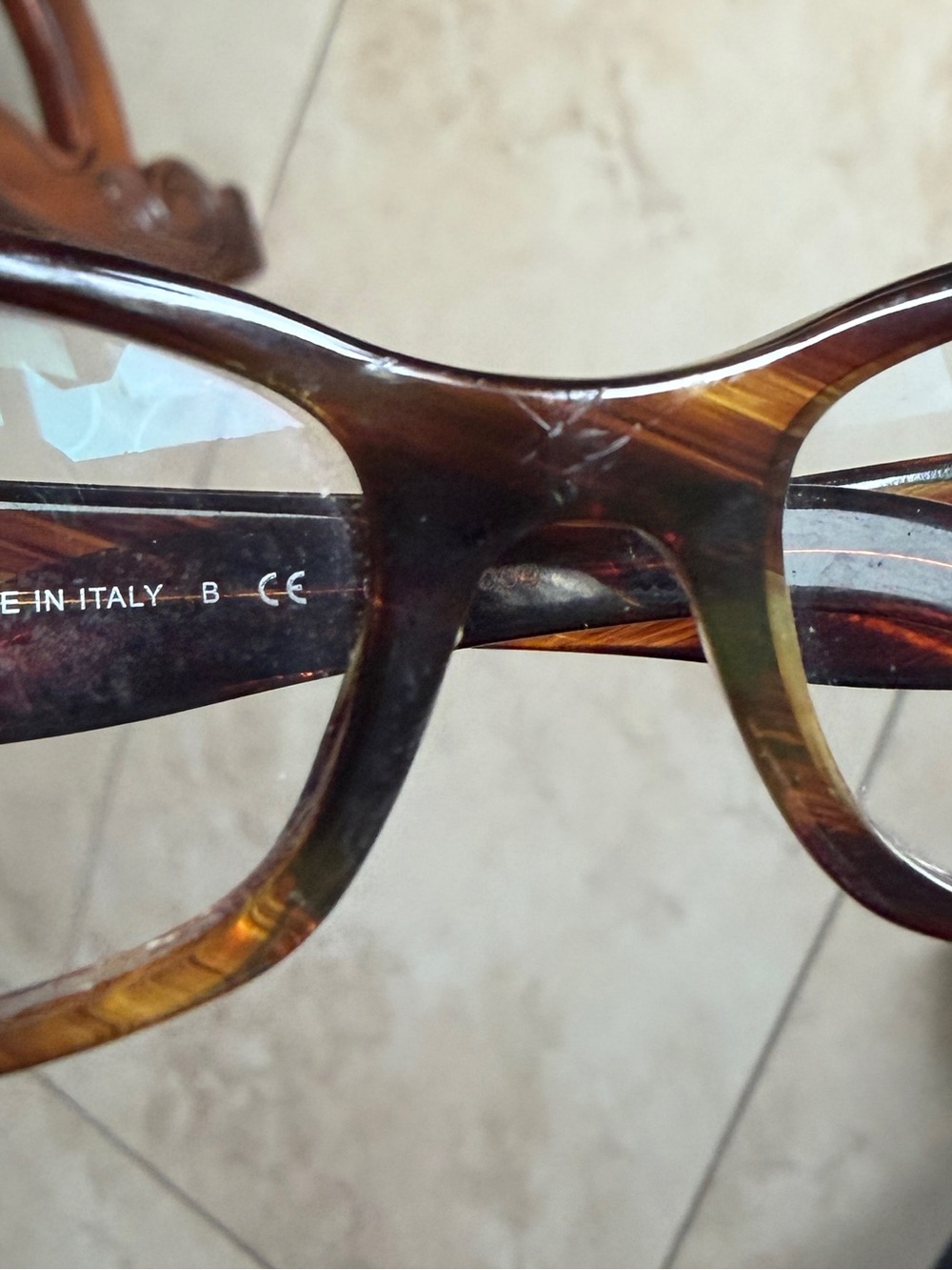Burberry Brown and Gold Tortoiseshell Glasses - Picture 8 of 8